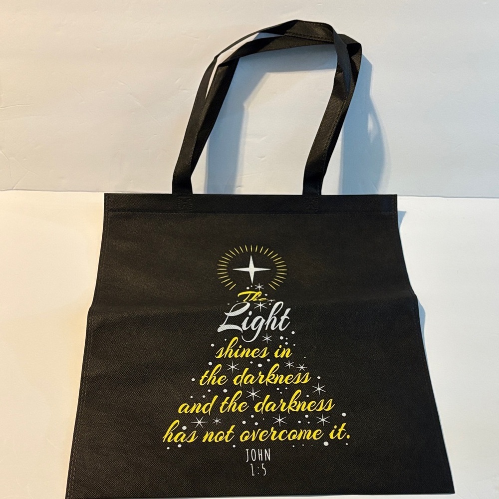 Elegant Black Tote with Inspirational Design-4 Bags